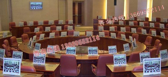 会议室液晶屏升降器与自动VGA切换器及VGA分配器使用案例