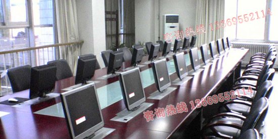 会议室液晶屏升降器与VGA矩阵连接使用案例