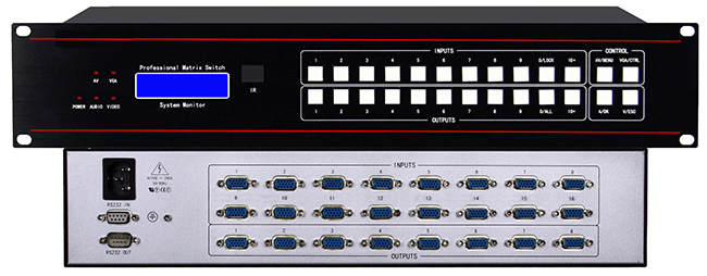 8进16出VGA矩阵切换器